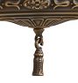 Vintage Classical Revival 2-Light Bare-Bulb Flush Mount with Embossed Fitter