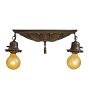 Vintage Classical Revival 2-Light Loop-to-Loop Flush Mount