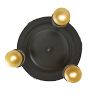 Vintage Classical Revival 3-Light Loop-to-Loop Bare-Bulb Flush Mount