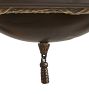 Vintage Classical Revival 2-Light Loop-to-Loop Flush Mount with Painted Shades