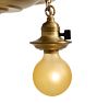 Vintage Traditional 3-Light Bare-Bulb Flush Mount