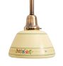 Vintage Traditional Pendant with Painted Shade