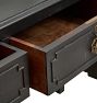 Vintage Traditional Black Vanity with Mirror