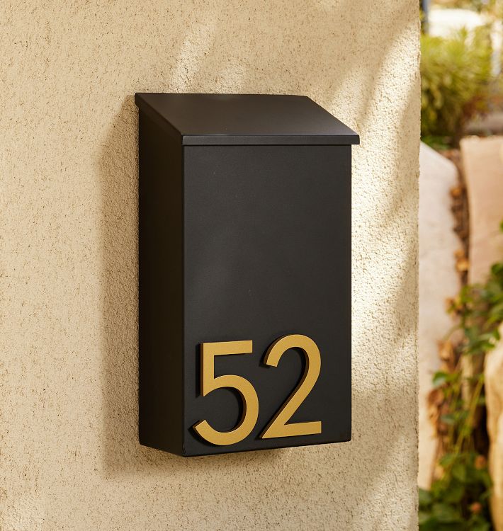 Curbside Mailbox Upgrade Modern Chamfered Mailbox With Personalized ...