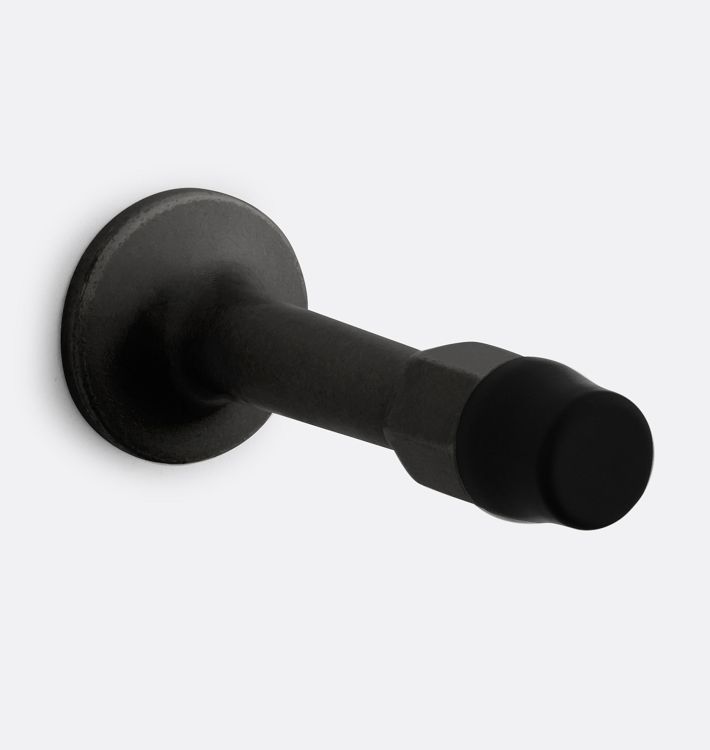 Fulton Wall Mount Doorstop, Charcoal Bronze
