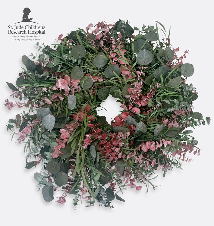 Cranberry Eucalyptus Dried Wreath