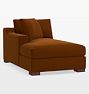 Sublimity Classic Sectional Left Arm Chaise, Cannes Velvet Cognac