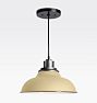 Carson 12" Cord Pendant, Matte Buttercup