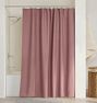 Jacquard Woven Floral Shower Curtain, Rose