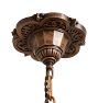 Vintage Art Deco 5-Light Chandelier with Slipper Shades