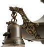 Vintage Classical Revival 4-Light Chandelier with Glass Shades