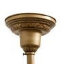 Vintage Classical Revival 5-Light Bare-Bulb Chandelier with Yellow Shades