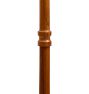 Vintage Midcentury Modern Wood Floor Lamp with Drum Shade