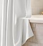 Jacquard Woven Floral Shower Curtain