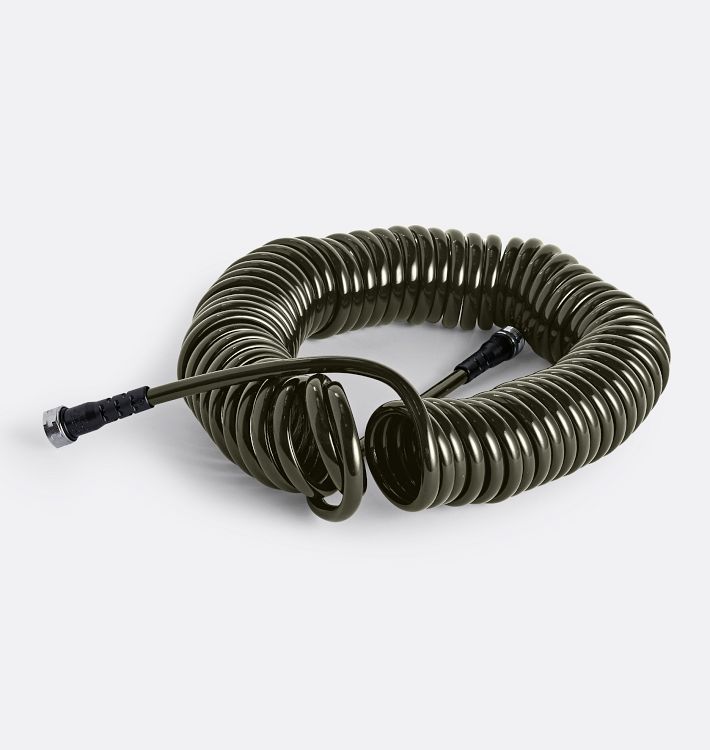 Water Right 300 Series Coiling Garden Hose, 50' - Olive
