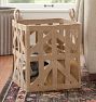 Leather Open Weave Basket Collection