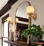 Arched Metal Framed Mirror