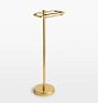 Open Box: Ladd Standing Toilet Paper Holder - Aged Brass