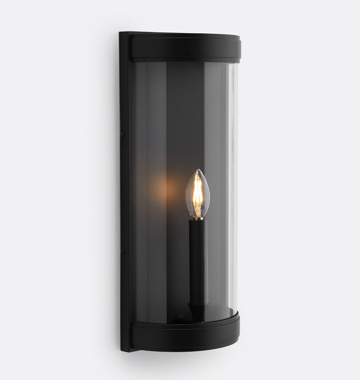 OPEN BOX: Shea Sconce, Oil-Rubbed Bronze - Clear Glass Shade - 17" Height