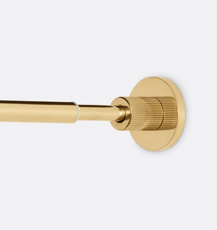 OPEN BOX: Cafe Set Tension Rod, 36-54" - Unlacquered Brass