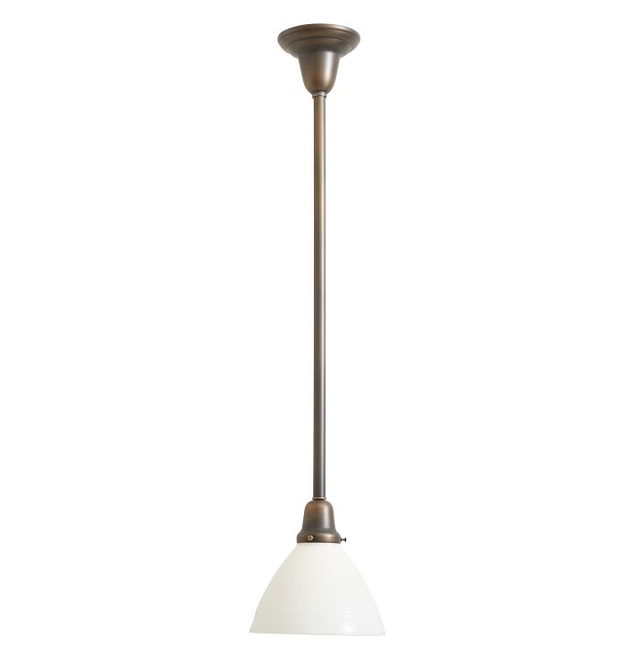 Rose City Pendant with Vintage Glass Shade