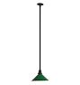 Vintage Industrial Pendant with Rustic Green Shade
