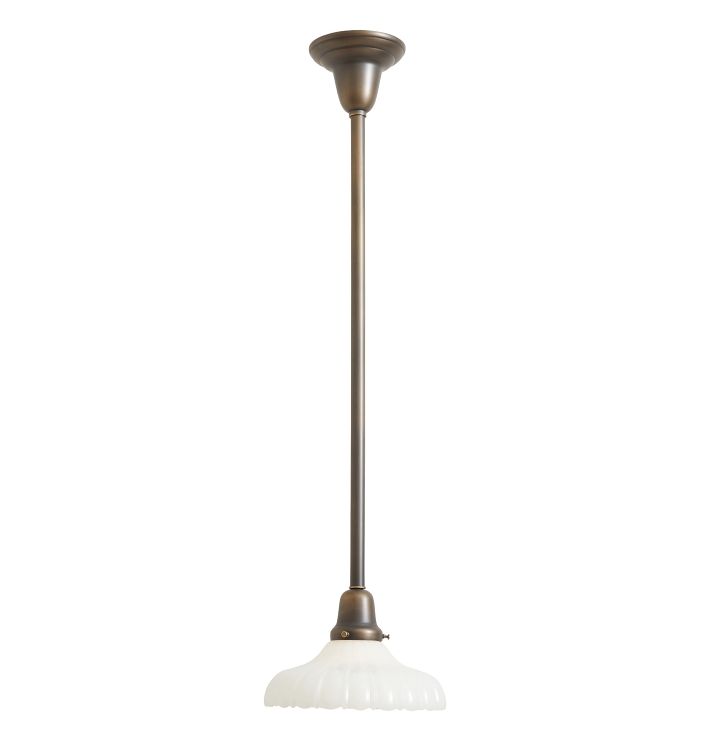 Rose City Pendant with Vintage Ridged Shade