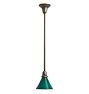 Rose City Pendant with Vintage Green Code Shade