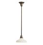 Rose City Pendant with Vintage Milky Glass Shade
