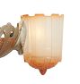 Vintage Art Deco 3-Light Chandelier with Slipper Shades