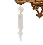 Pair of Vintage Classical Revival Double Candle Sconces with Crystal Drops