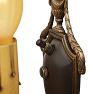 Pair of Vintage Classical Revival Double Candle Sconces with Urn Motif