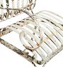 Weathered Vintage White Strap Steel Chair