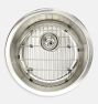 Haynes Round Kitchen Prep Sink, 18&quot; x 8&quot;