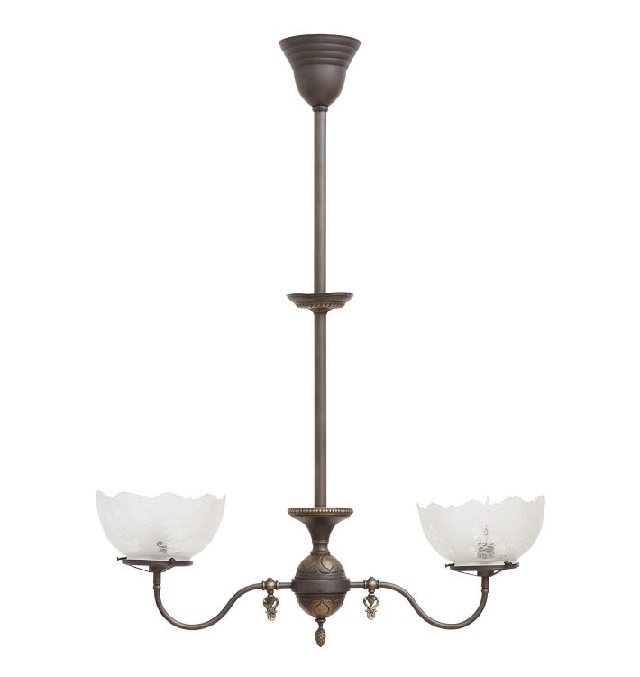 Antique Victorian Converted Gas Chandelier