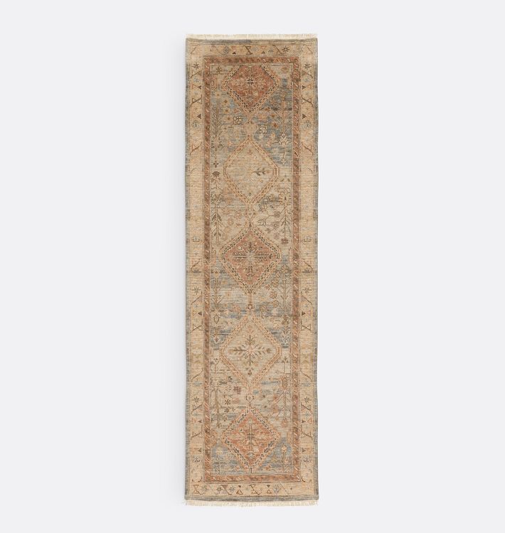 OPEN BOX: Ennis Hand-Knotted Rug, 2-1/2' x 9' - Smoke and Canyon