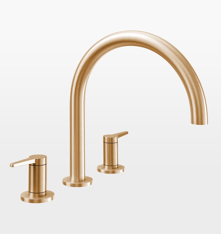 D Street Roman Tub Filler, Satin Bronze PVD