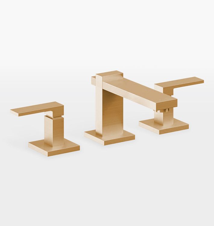 Morro Bay Widespread Bathroom Faucet, Satin Bronze PVD