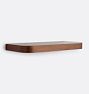 OPEN BOX: Curved Floating Shelf, 10x24" - Walnut
