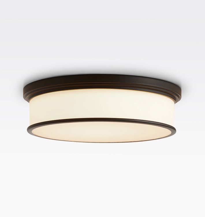 OPEN BOX: Cambridge 12" LED Flush Mount, Oil-Rubbed Bronze