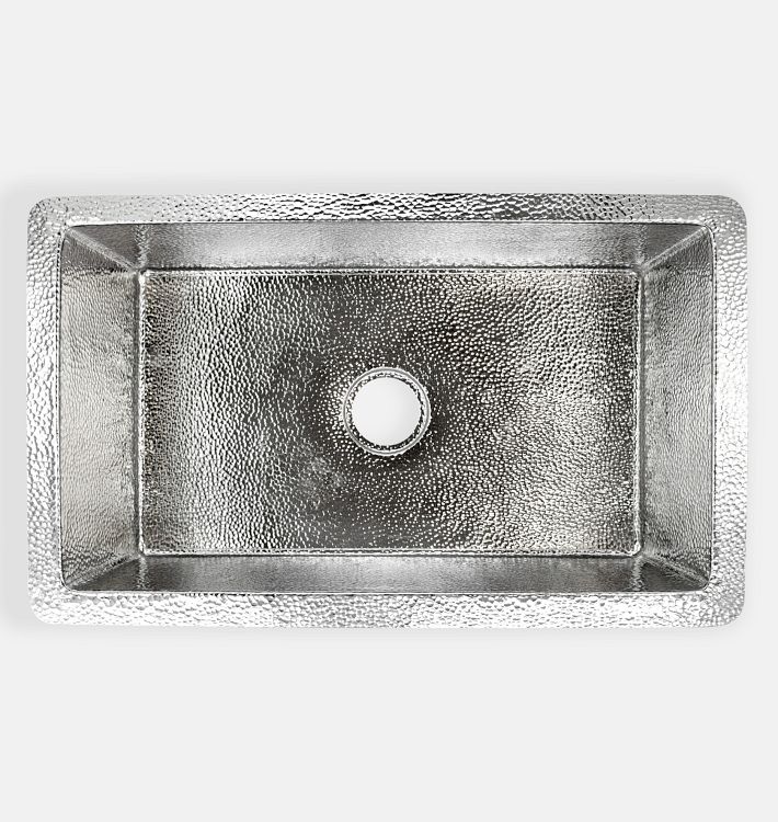 Cocina Kitchen Single Sink, 30" x 18-1/2" - Polished Nickel