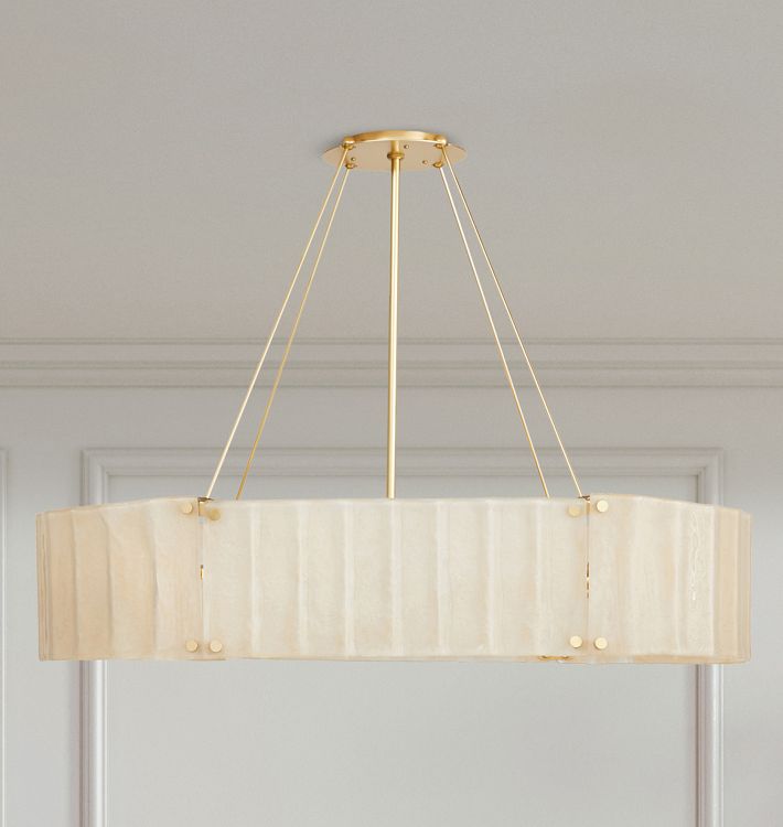 Willamette 48&quot; Linear Chandelier, Champagne Glass