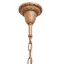 Vintage Five-Light Classical Revival Chandelier with Central Flame Shade