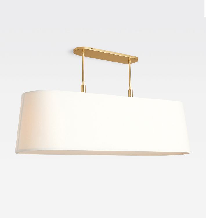 Open Box: Stark Linear Chandelier Only, No Downrod- Aged Brass