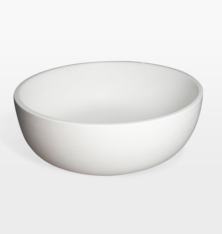 Twin Set Solid Surface Tub - Matte White