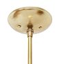 Vintage Five-Light Midcentury Bare Bulb Cluster Pendant
