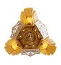 Vintage Art Deco 3-Light Slipper Shade Chandelier