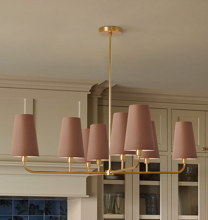 Ansel 42&quot; Chandelier, Metal Shades