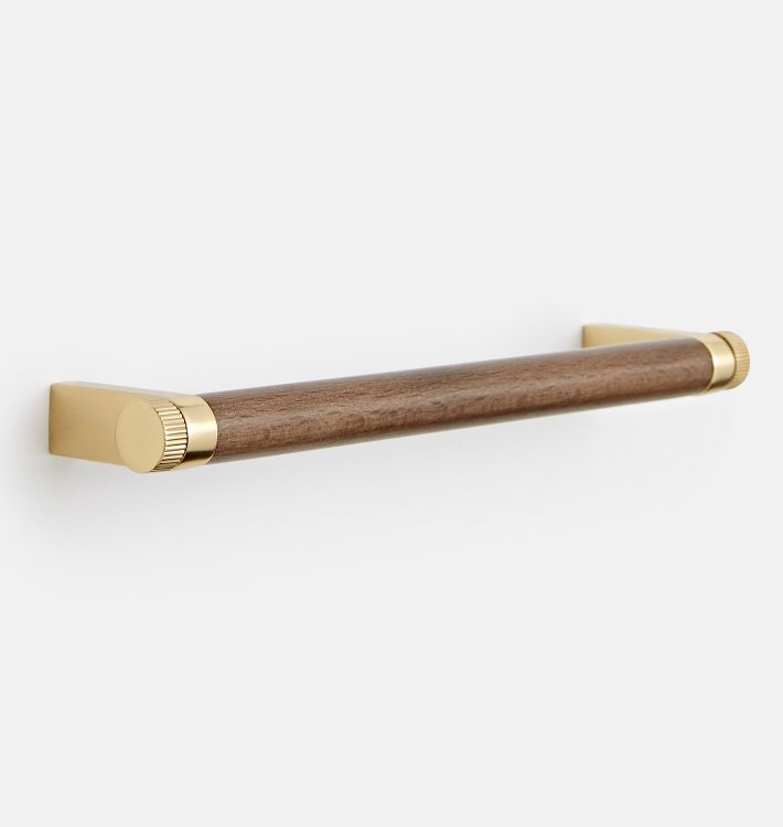 West Slope Drawer Pull, 6" - Aged Brass
