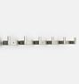 OPEN BOX: Maverick Bronze 6-Hook Rack - White Bronze